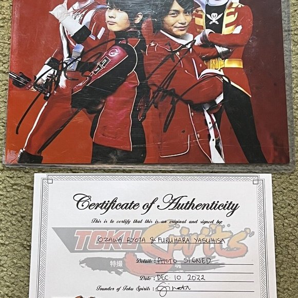 Yasuhisa Furuhara & Ozawa Ryota Autographed Signed 8 x 10” Photo Toku Spirits